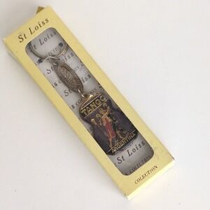 NEW Vintage Argentina Tango Dancer‎ Dancing Keychain Ring - Travel - NIP, NIB